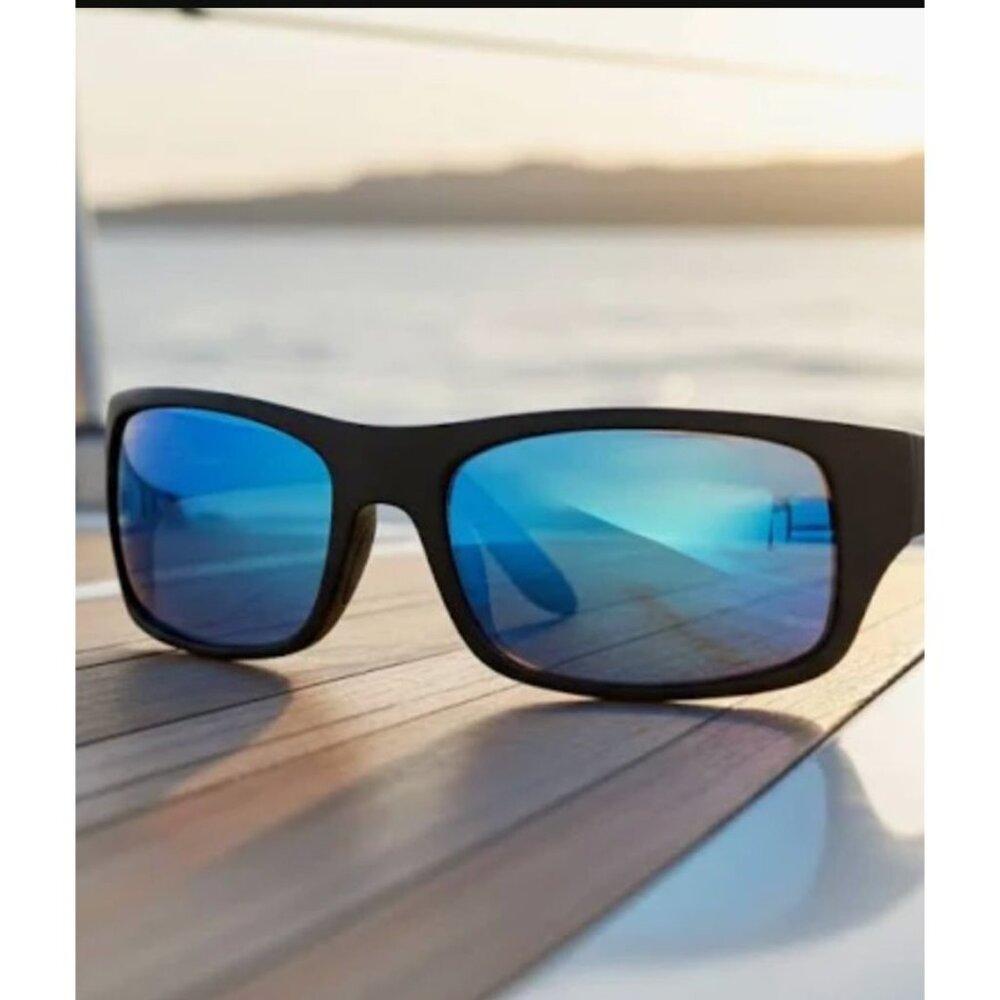 NIB Maui Jim Peahi Polarized Wrap Sunglasses B202… - image 2